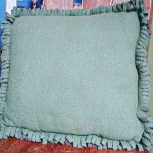 2 sided felt pillow green and brown